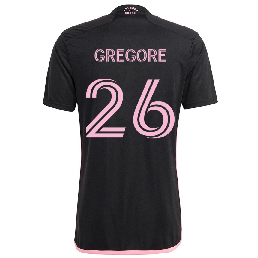 Niño Fútbol Camiseta Gregore #26 Negro 2ª Equipación 2024/25 Argentina