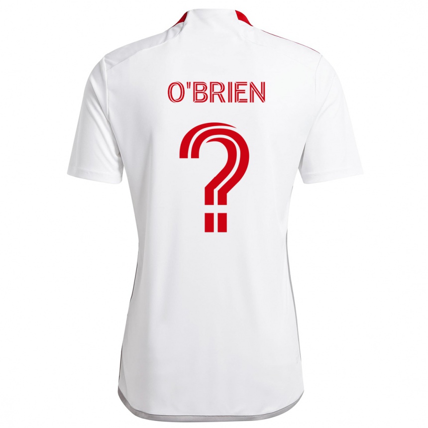 Niño Fútbol Camiseta Alexander O'brien #0 Blanco Rojo 2ª Equipación 2024/25 Argentina