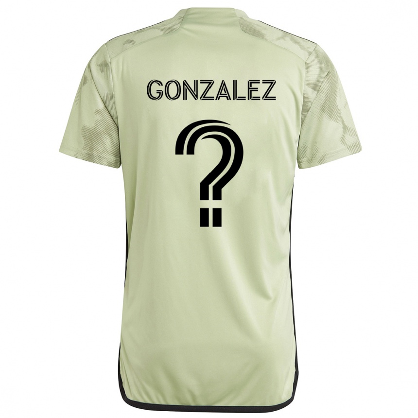 Niño Fútbol Camiseta Mario González #0 Verde Claro 2ª Equipación 2024/25 Argentina