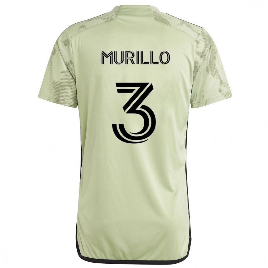 Niño Fútbol Camiseta Jesús Murillo #3 Verde Claro 2ª Equipación 2024/25 Argentina