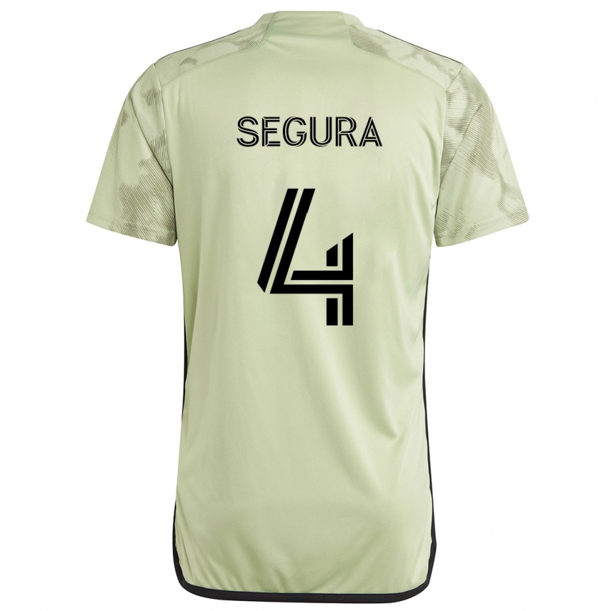 Niño Fútbol Camiseta Eddie Segura #4 Verde Claro 2ª Equipación 2024/25 Argentina