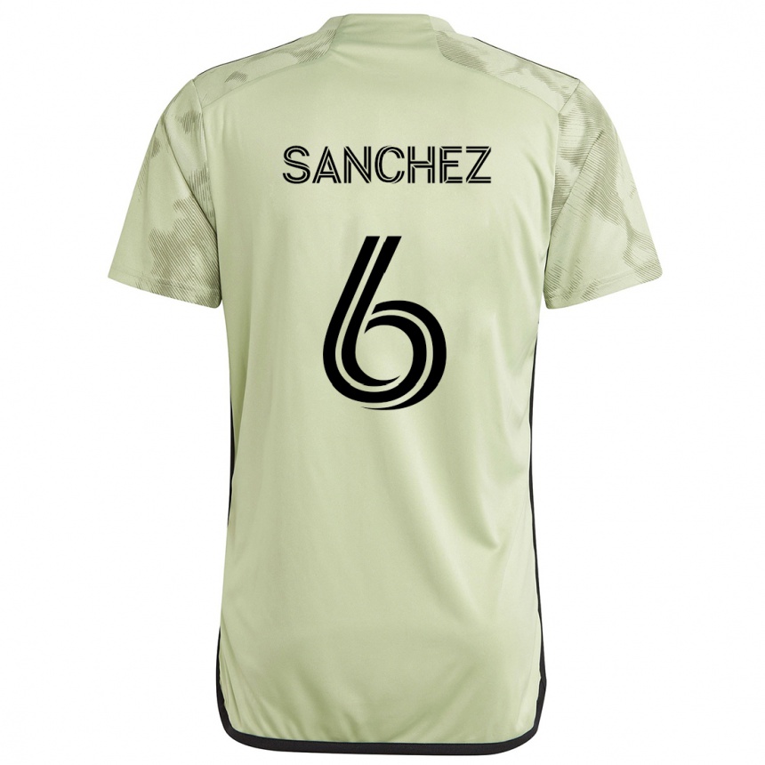 Niño Fútbol Camiseta Ilie Sánchez #6 Verde Claro 2ª Equipación 2024/25 Argentina