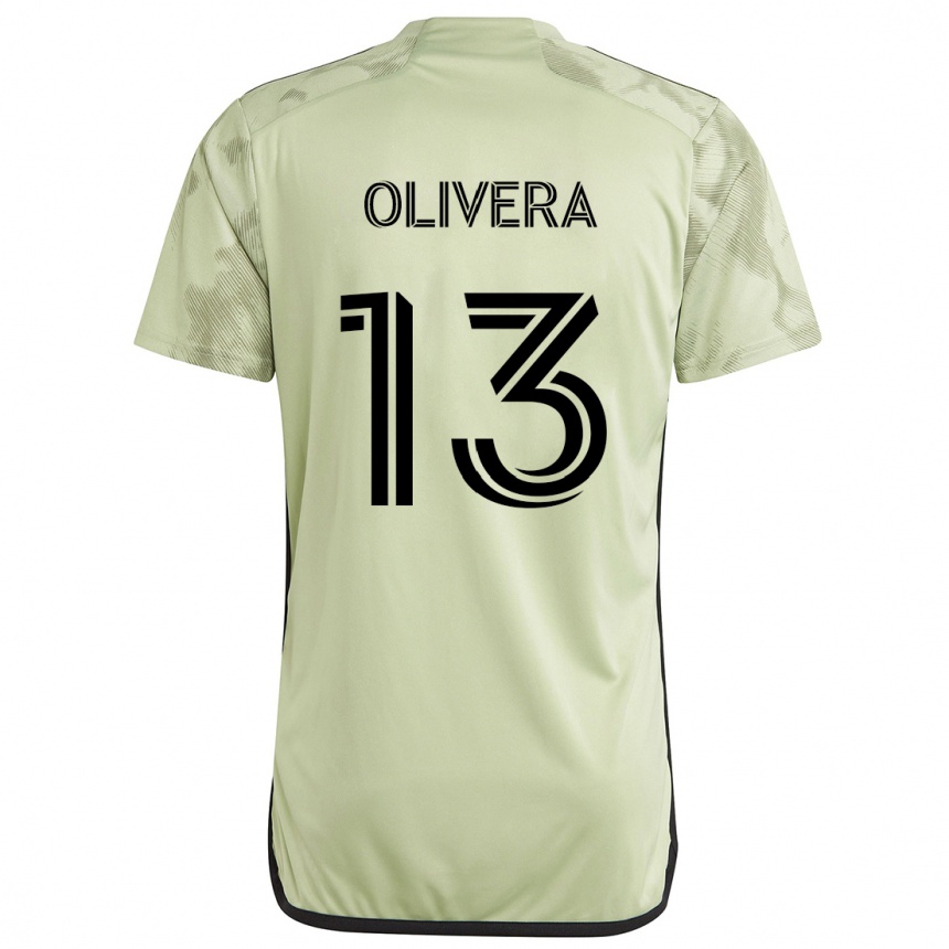 Niño Fútbol Camiseta Cristian Olivera #13 Verde Claro 2ª Equipación 2024/25 Argentina