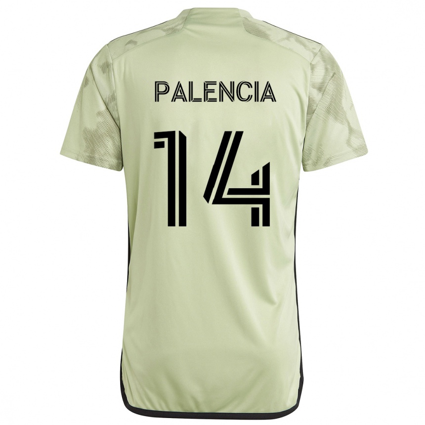 Niño Fútbol Camiseta Sergi Palencia #14 Verde Claro 2ª Equipación 2024/25 Argentina