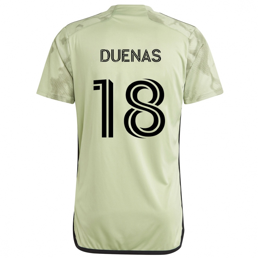 Niño Fútbol Camiseta Érik Dueñas #18 Verde Claro 2ª Equipación 2024/25 Argentina