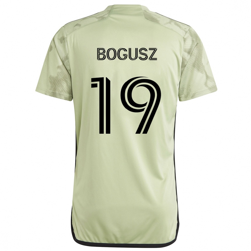 Niño Fútbol Camiseta Mateusz Bogusz #19 Verde Claro 2ª Equipación 2024/25 Argentina