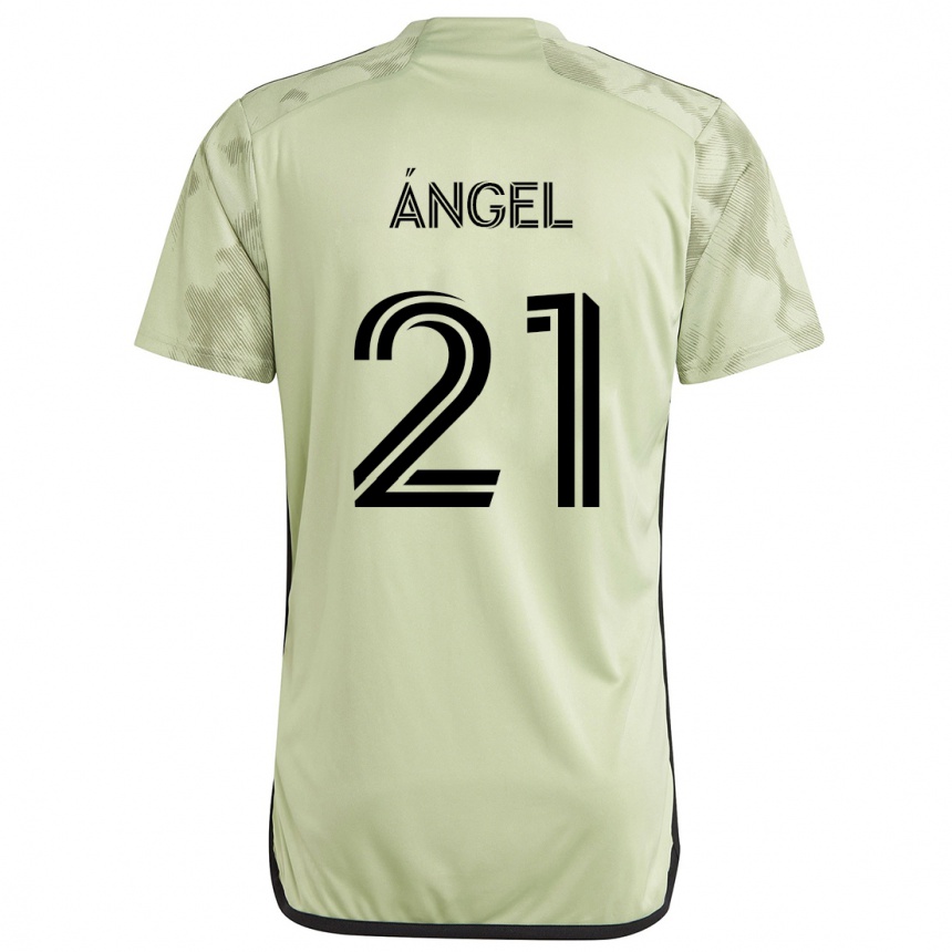 Niño Fútbol Camiseta Tomás Ángel #21 Verde Claro 2ª Equipación 2024/25 Argentina