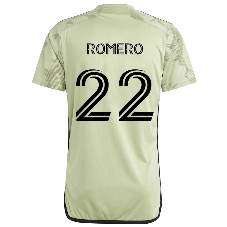 Niño Fútbol Camiseta Abraham Romero #22 Verde Claro 2ª Equipación 2024/25 Argentina