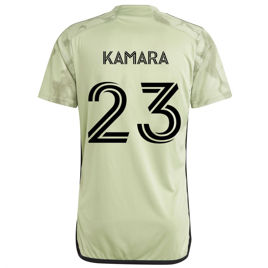 Niño Fútbol Camiseta Kei Kamara #23 Verde Claro 2ª Equipación 2024/25 Argentina