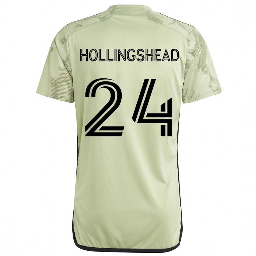 Niño Fútbol Camiseta Ryan Hollingshead #24 Verde Claro 2ª Equipación 2024/25 Argentina