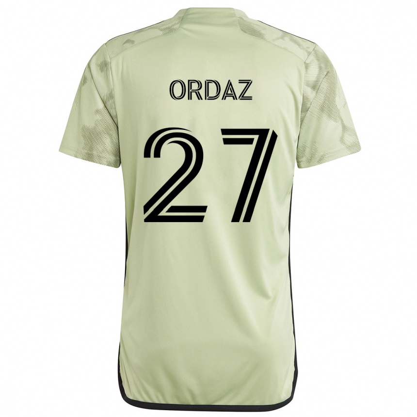 Niño Fútbol Camiseta Nathan Ordaz #27 Verde Claro 2ª Equipación 2024/25 Argentina