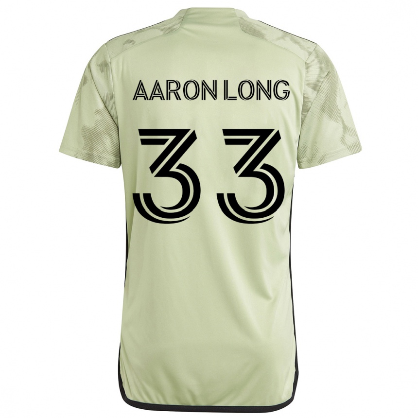 Niño Fútbol Camiseta Aaron Long #33 Verde Claro 2ª Equipación 2024/25 Argentina