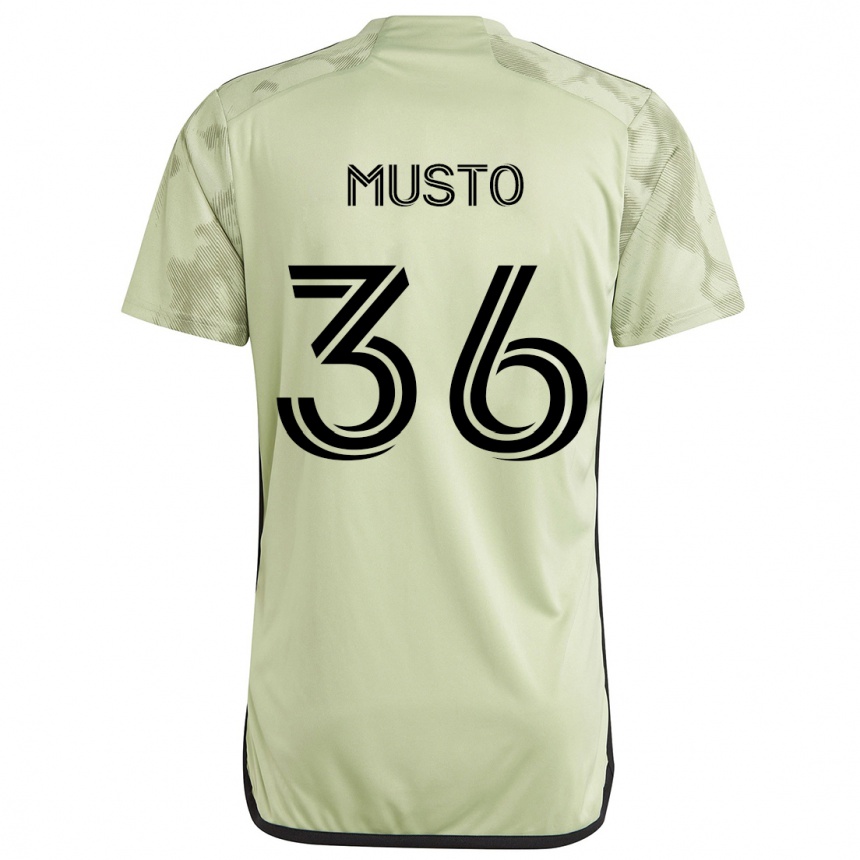 Niño Fútbol Camiseta Tommy Musto #36 Verde Claro 2ª Equipación 2024/25 Argentina