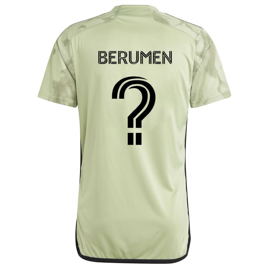 Niño Fútbol Camiseta Eddy Berumen #0 Verde Claro 2ª Equipación 2024/25 Argentina