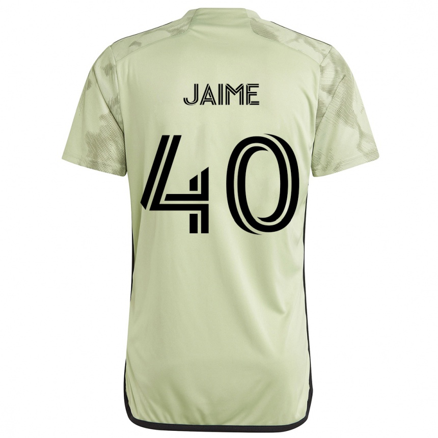 Niño Fútbol Camiseta Christopher Jaime #40 Verde Claro 2ª Equipación 2024/25 Argentina