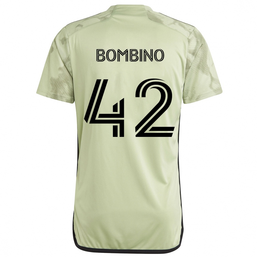 Niño Fútbol Camiseta Luca Bombino #42 Verde Claro 2ª Equipación 2024/25 Argentina