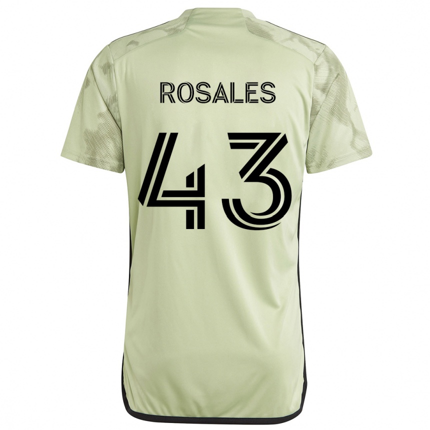 Niño Fútbol Camiseta Diego Rosales #43 Verde Claro 2ª Equipación 2024/25 Argentina