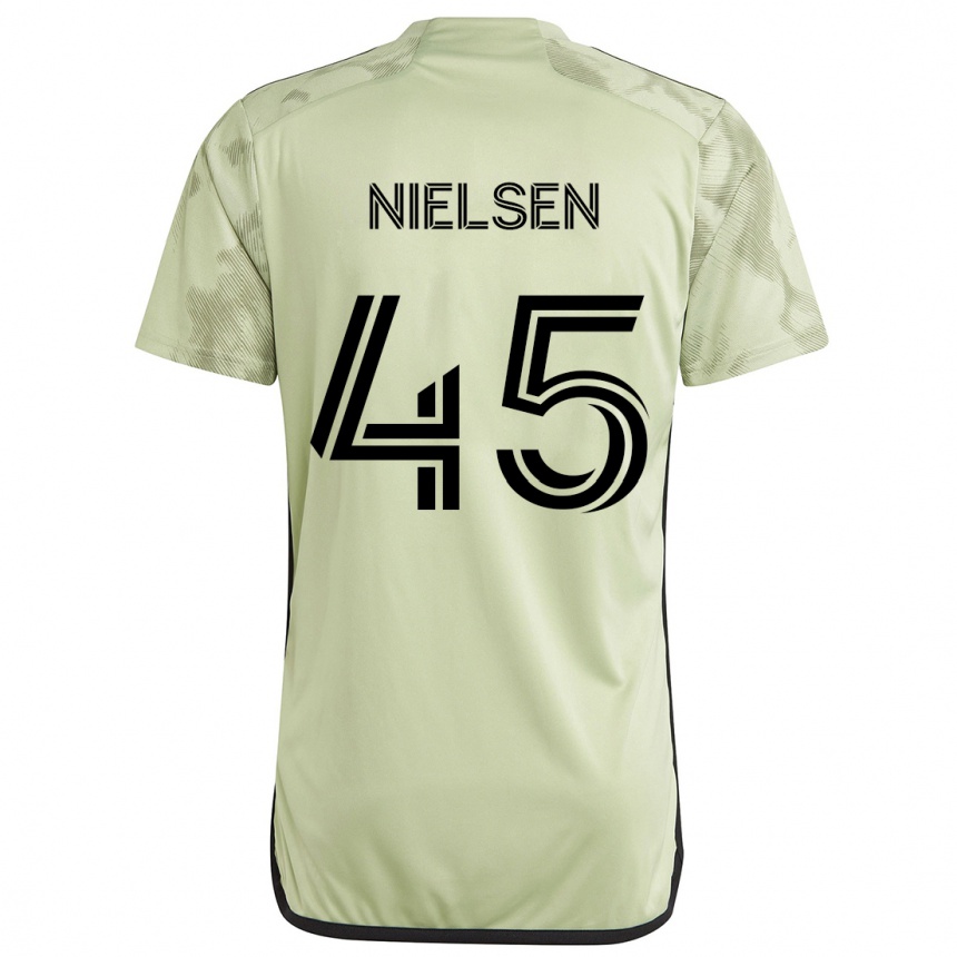 Niño Fútbol Camiseta Kenny Nielsen #45 Verde Claro 2ª Equipación 2024/25 Argentina