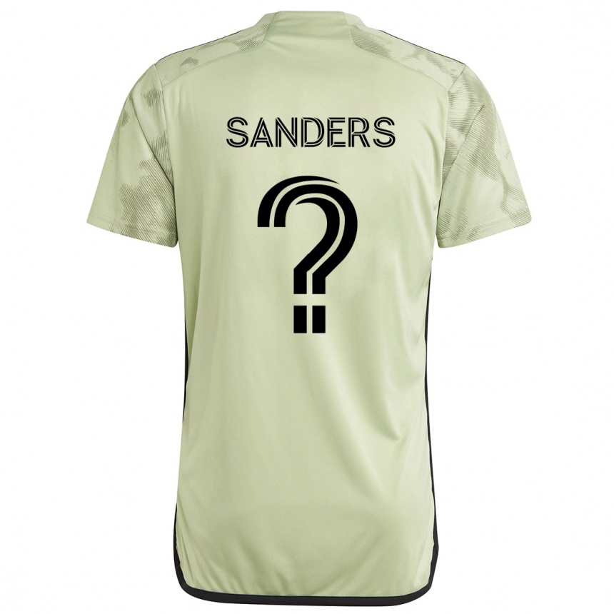 Niño Fútbol Camiseta Adrian Sanders #0 Verde Claro 2ª Equipación 2024/25 Argentina