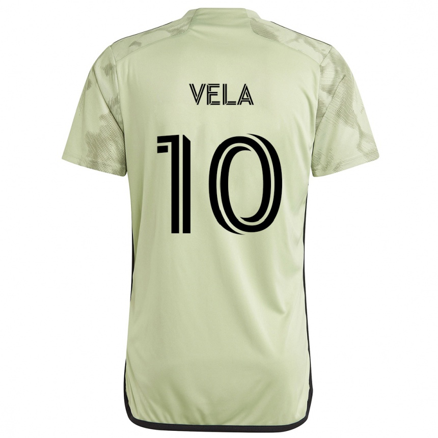 Niño Fútbol Camiseta Carlos Vela #10 Verde Claro 2ª Equipación 2024/25 Argentina