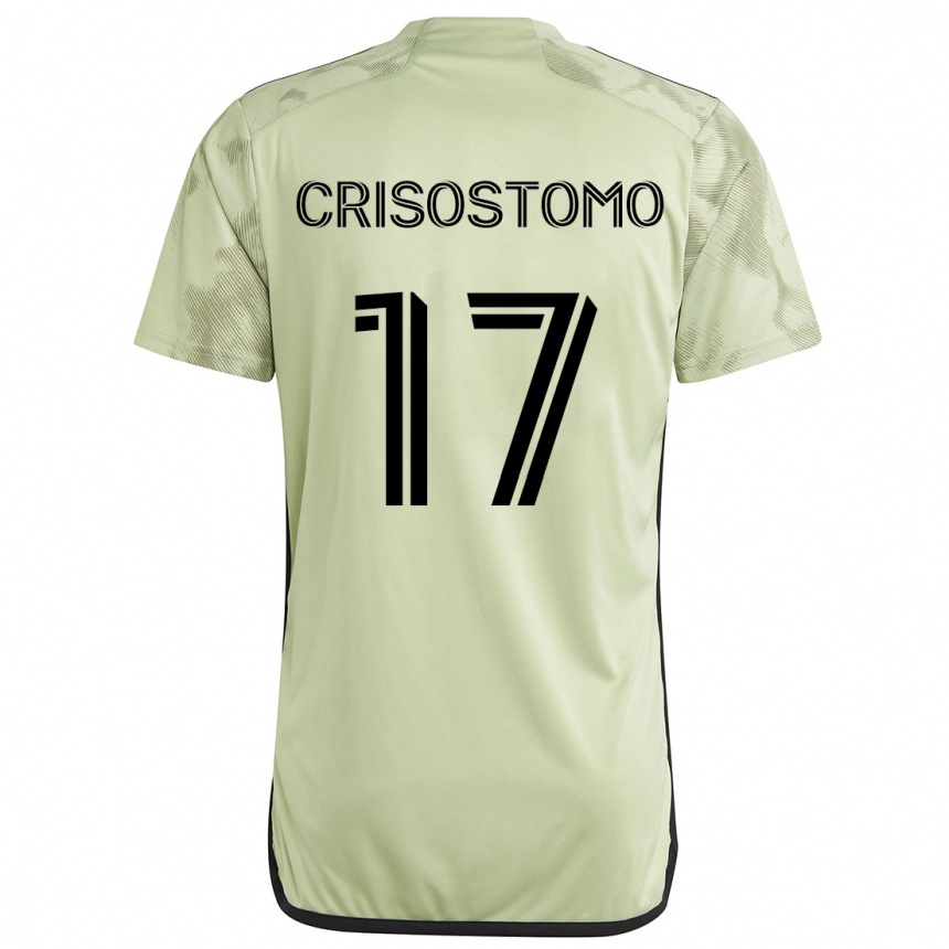 Niño Fútbol Camiseta Danny Crisostomo #17 Verde Claro 2ª Equipación 2024/25 Argentina