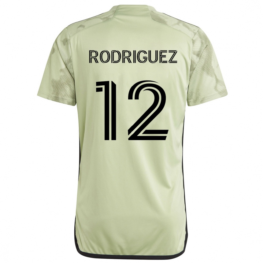 Niño Fútbol Camiseta Jeremi Rodríguez #12 Verde Claro 2ª Equipación 2024/25 Argentina