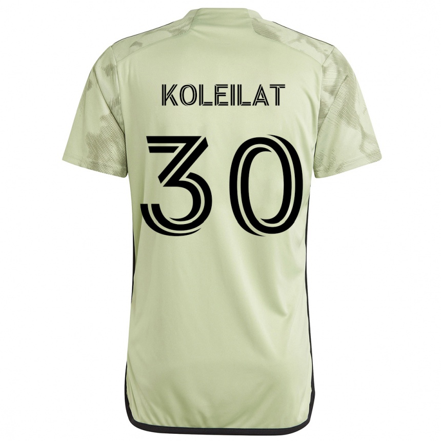 Niño Fútbol Camiseta Jassem Koleilat #30 Verde Claro 2ª Equipación 2024/25 Argentina