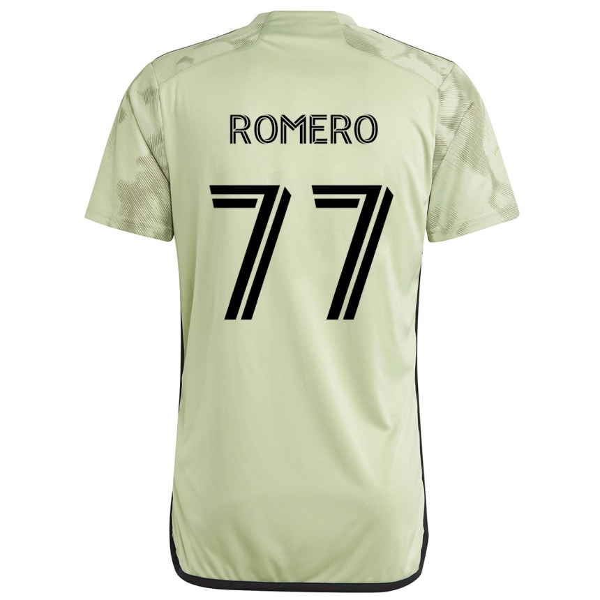 Niño Fútbol Camiseta Alexander Romero #77 Verde Claro 2ª Equipación 2024/25 Argentina