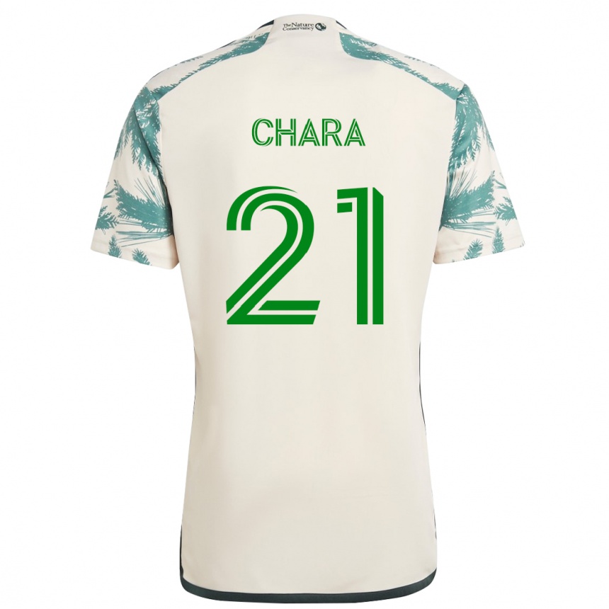 Niño Fútbol Camiseta Diego Chará #21 Beige Marrón 2ª Equipación 2024/25 Argentina