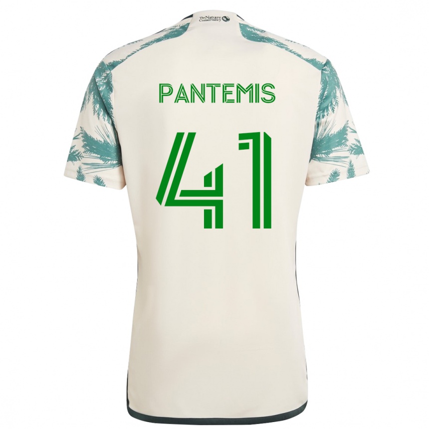 Niño Fútbol Camiseta James Pantemis #41 Beige Marrón 2ª Equipación 2024/25 Argentina