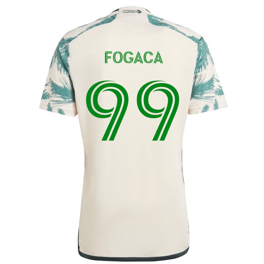 Niño Fútbol Camiseta Nathan Fogaça #99 Beige Marrón 2ª Equipación 2024/25 Argentina