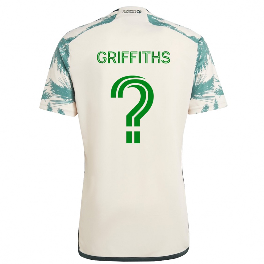 Niño Fútbol Camiseta Reo Griffiths #0 Beige Marrón 2ª Equipación 2024/25 Argentina