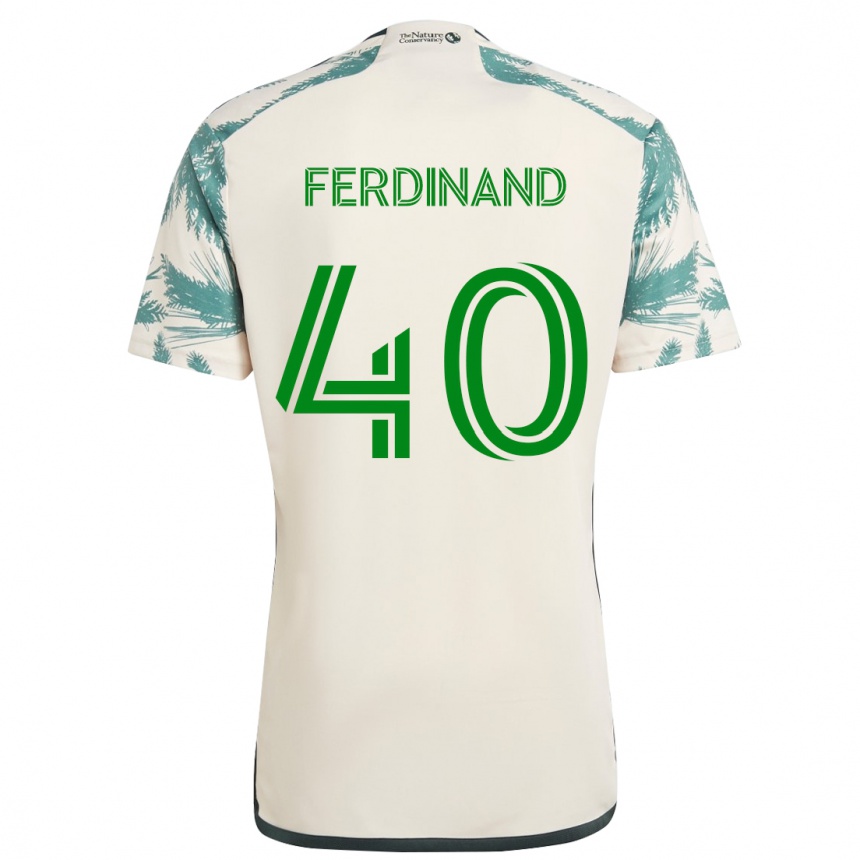 Niño Fútbol Camiseta Keesean Ferdinand #40 Beige Marrón 2ª Equipación 2024/25 Argentina