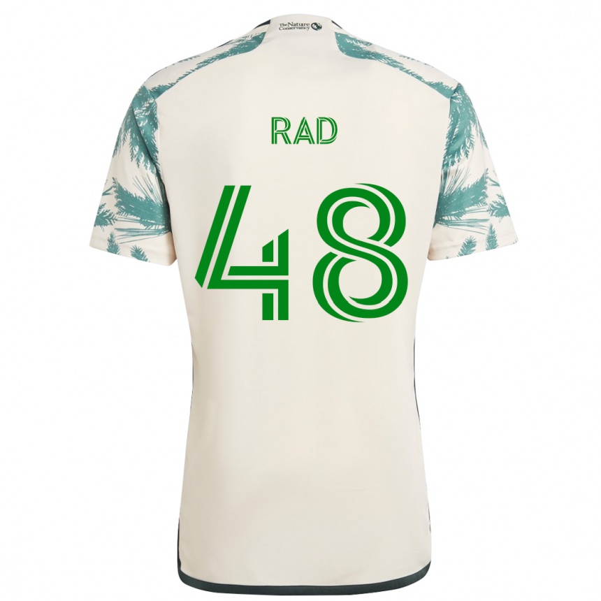 Niño Fútbol Camiseta Kaveh Rad #48 Beige Marrón 2ª Equipación 2024/25 Argentina