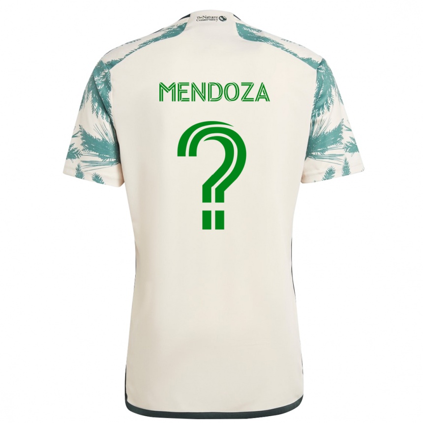 Niño Fútbol Camiseta Christian Mendoza #0 Beige Marrón 2ª Equipación 2024/25 Argentina