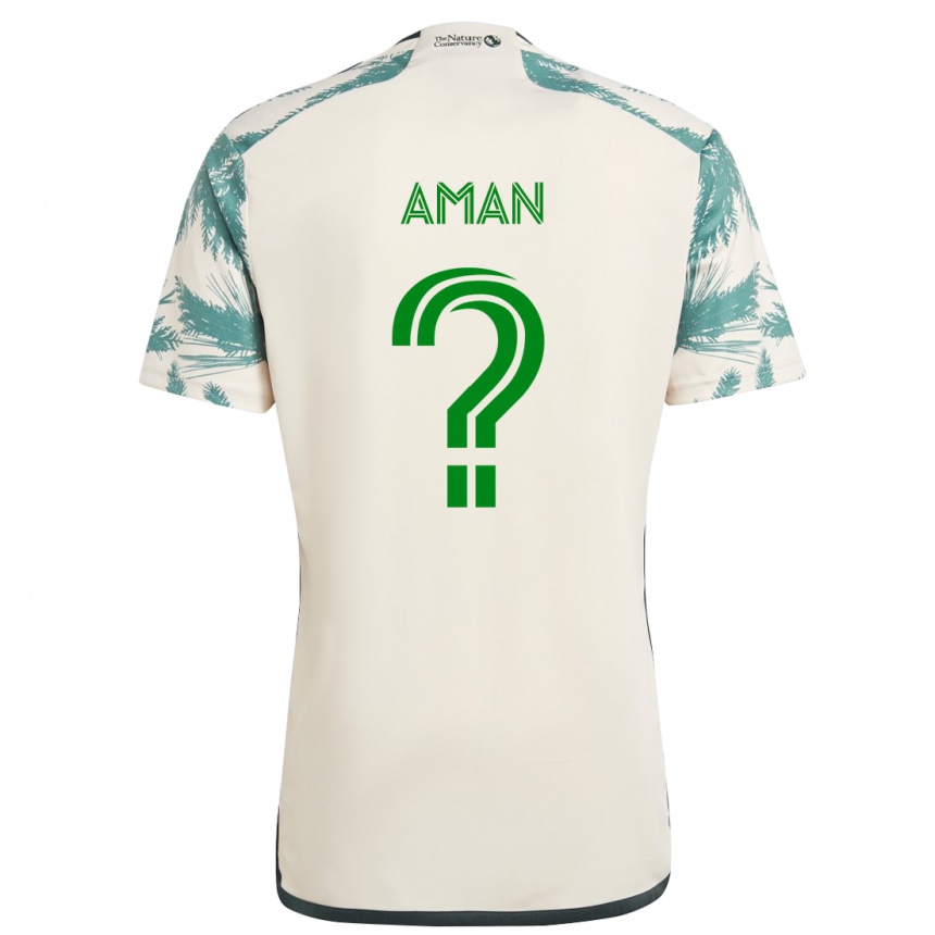 Niño Fútbol Camiseta Cole Aman #0 Beige Marrón 2ª Equipación 2024/25 Argentina