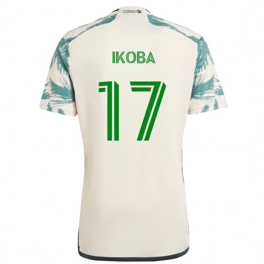 Niño Fútbol Camiseta Tega Ikoba #17 Beige Marrón 2ª Equipación 2024/25 Argentina