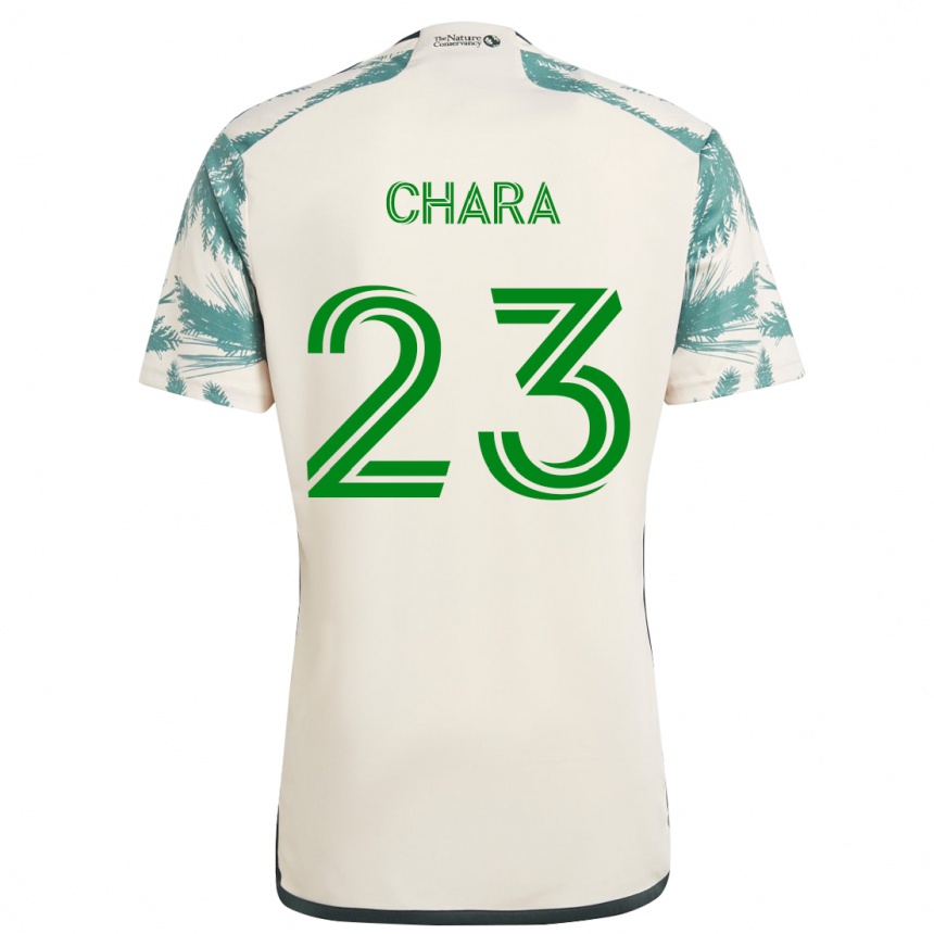 Niño Fútbol Camiseta Yimmi Chará #23 Beige Marrón 2ª Equipación 2024/25 Argentina