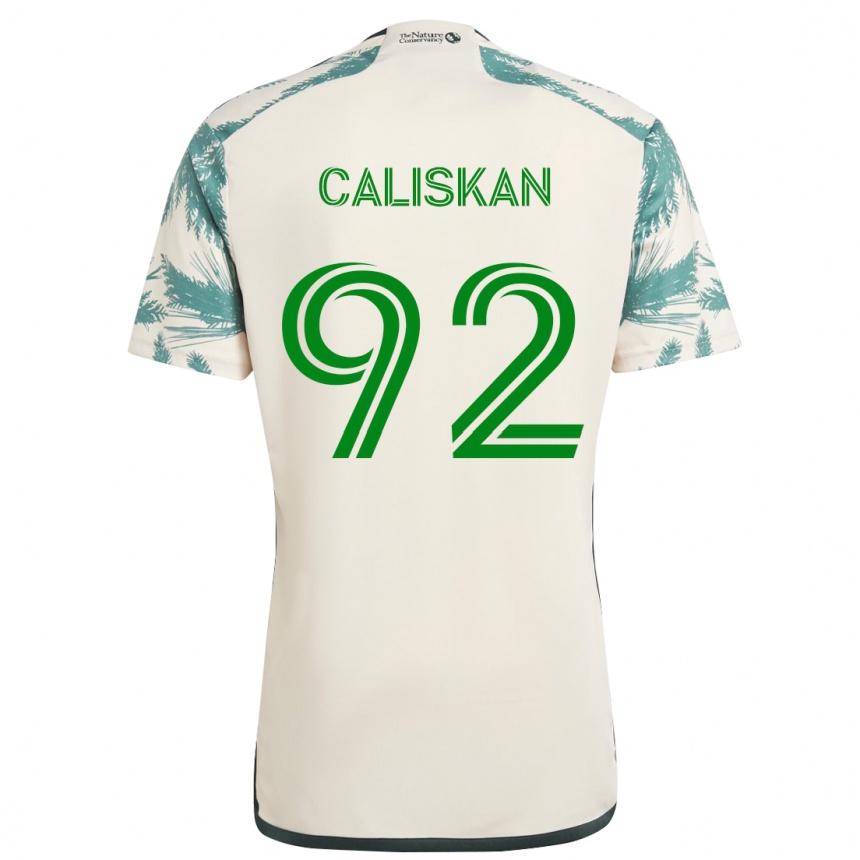 Niño Fútbol Camiseta Noel Caliskan #92 Beige Marrón 2ª Equipación 2024/25 Argentina