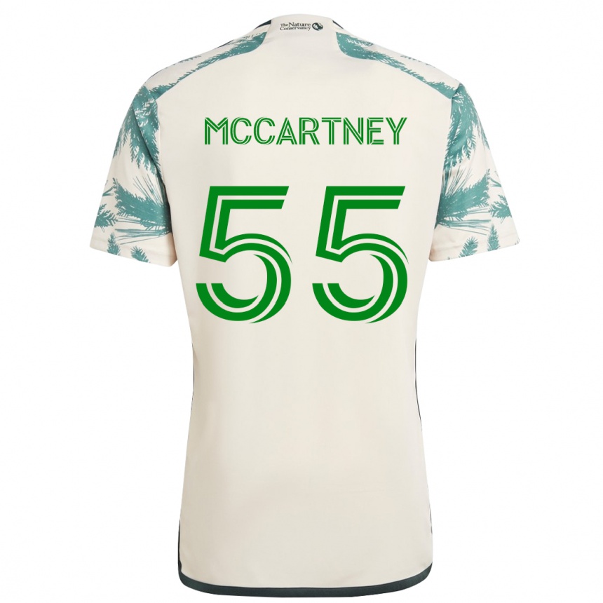 Niño Fútbol Camiseta Dawson Mccartney #55 Beige Marrón 2ª Equipación 2024/25 Argentina