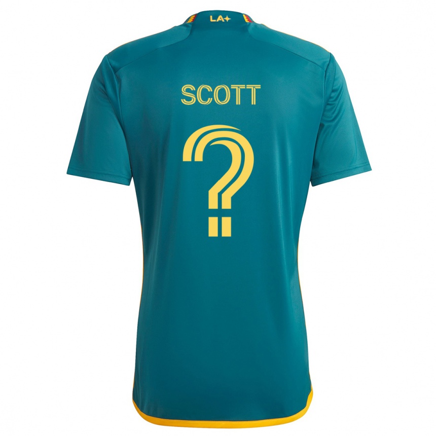 Niño Fútbol Camiseta Brady Scott #0 Verde Amarillo 2ª Equipación 2024/25 Argentina