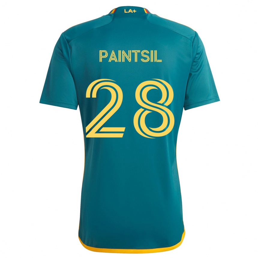 Niño Fútbol Camiseta Joseph Paintsil #28 Verde Amarillo 2ª Equipación 2024/25 Argentina