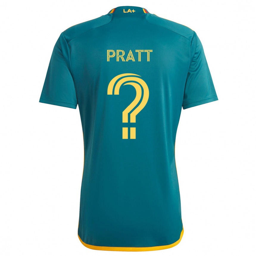 Niño Fútbol Camiseta Owen Pratt #0 Verde Amarillo 2ª Equipación 2024/25 Argentina