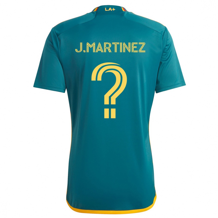 Niño Fútbol Camiseta Juan Martinez #0 Verde Amarillo 2ª Equipación 2024/25 Argentina