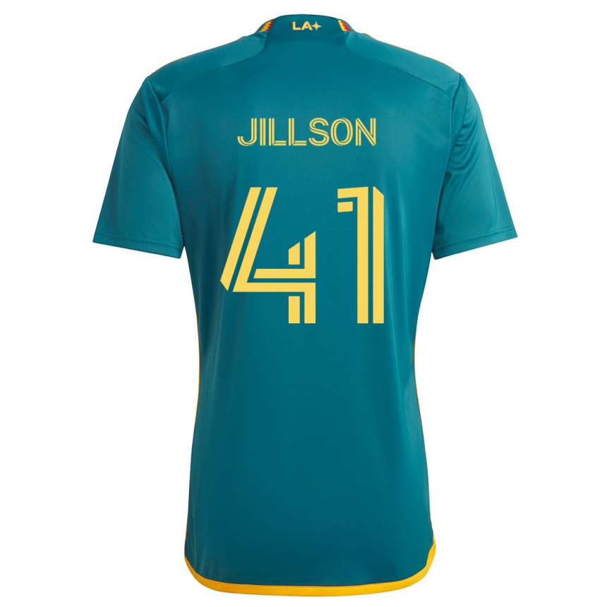 Niño Fútbol Camiseta Simon Jillson #41 Verde Amarillo 2ª Equipación 2024/25 Argentina