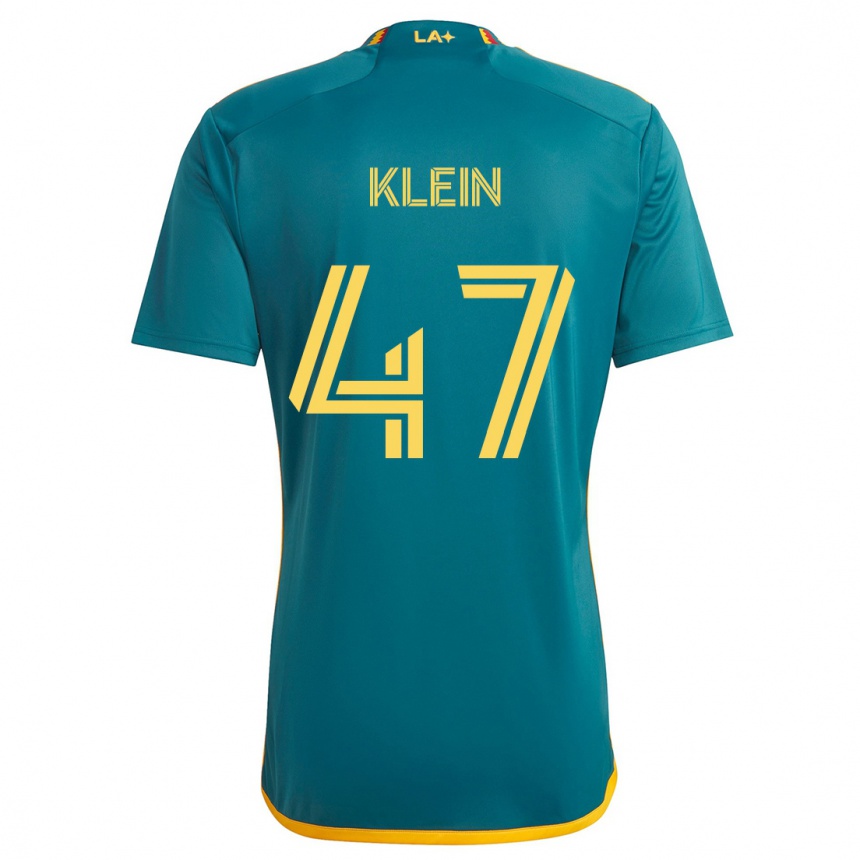 Niño Fútbol Camiseta Carson Klein #47 Verde Amarillo 2ª Equipación 2024/25 Argentina