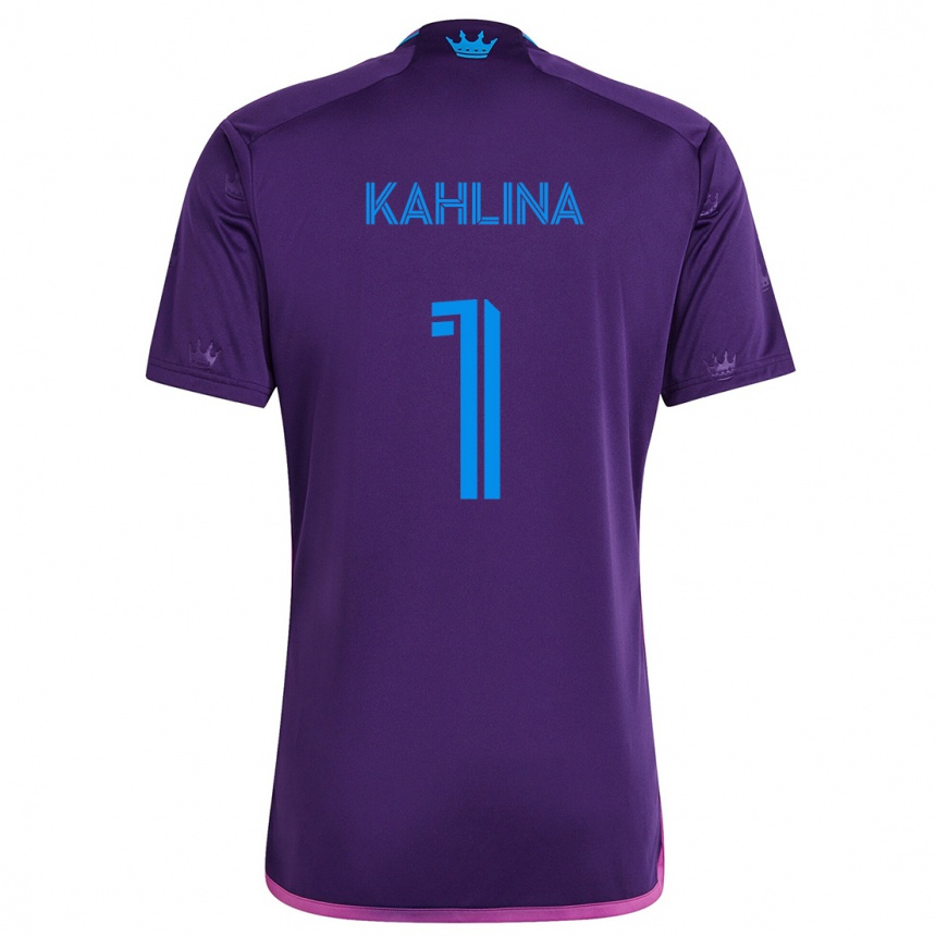 Niño Fútbol Camiseta Kristijan Kahlina #1 Azul Morado 2ª Equipación 2024/25 Argentina