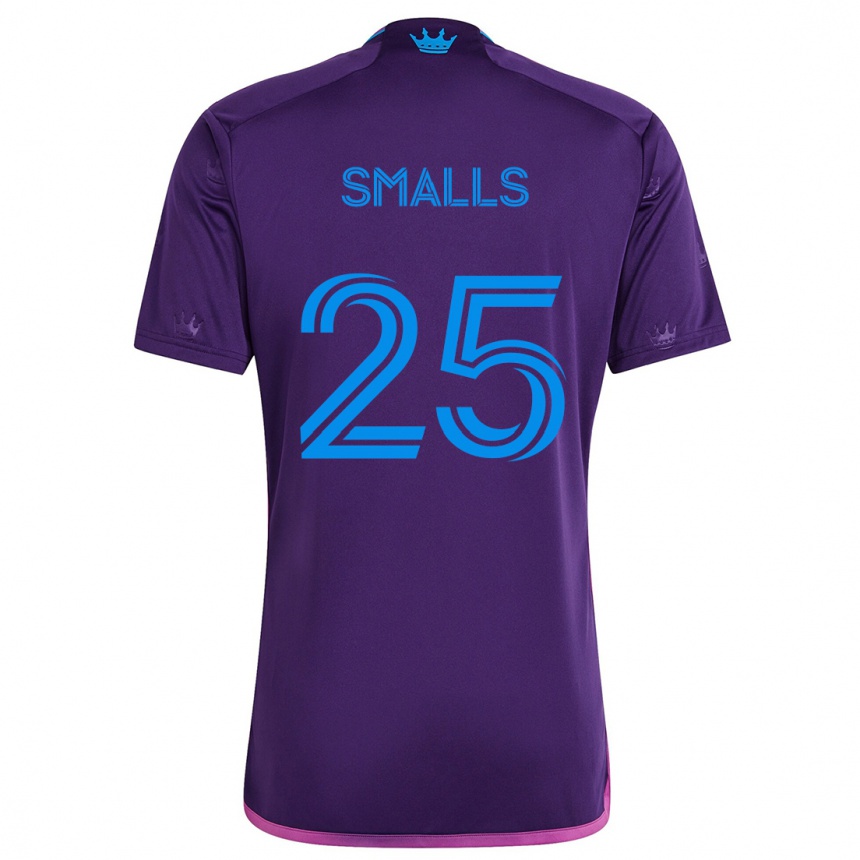 Niño Fútbol Camiseta Tyger Smalls #25 Azul Morado 2ª Equipación 2024/25 Argentina