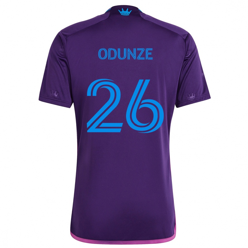 Niño Fútbol Camiseta Chituru Odunze #26 Azul Morado 2ª Equipación 2024/25 Argentina