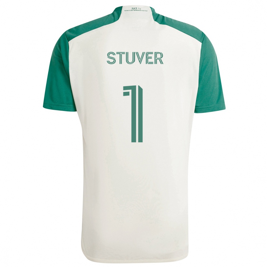 Niño Fútbol Camiseta Brad Stuver #1 Colores Tostados Verde 2ª Equipación 2024/25 Argentina